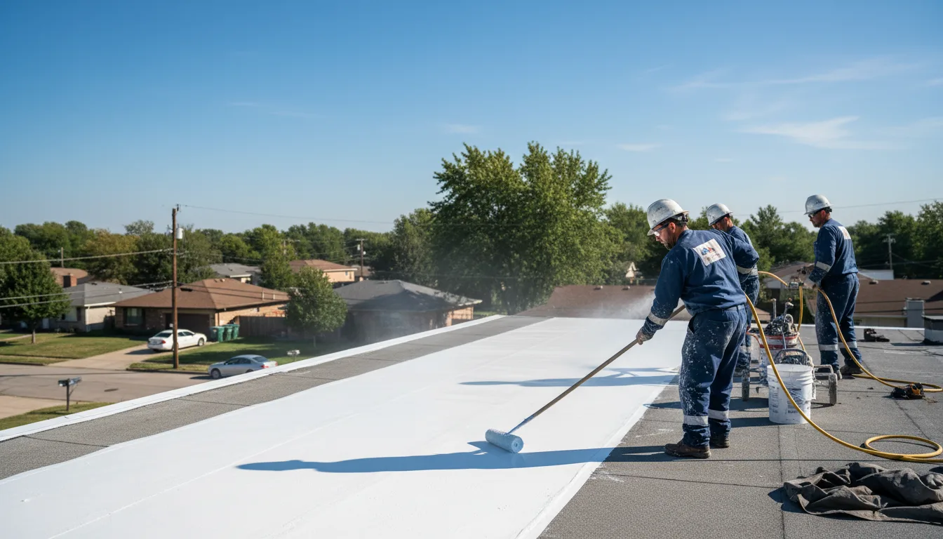 Commercial roof coating in Fort Wayne, IN near me